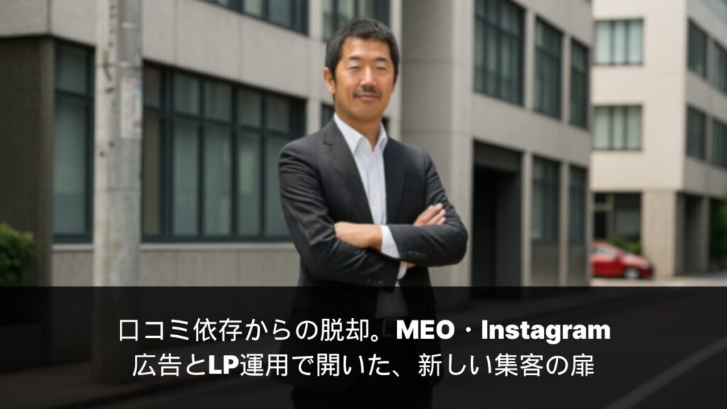 口コミ依存からの脱却。MEO・Instagram・広告とLP運用で開いた、新しい集客の扉|工務店のWEBマーケティング活用事例 口コミ依存からの脱却。MEO・Instagram・広告とLP運用で開いた、新しい集客の扉|工務店のWEBマーケティング活用事例のメイン画像
