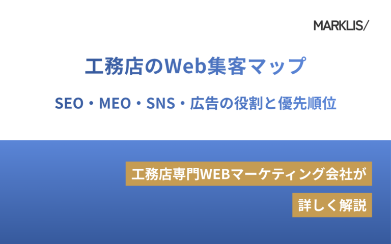 工務店のWeb集客マップ｜SEO・MEO・SNS・広告の役割と優先順位